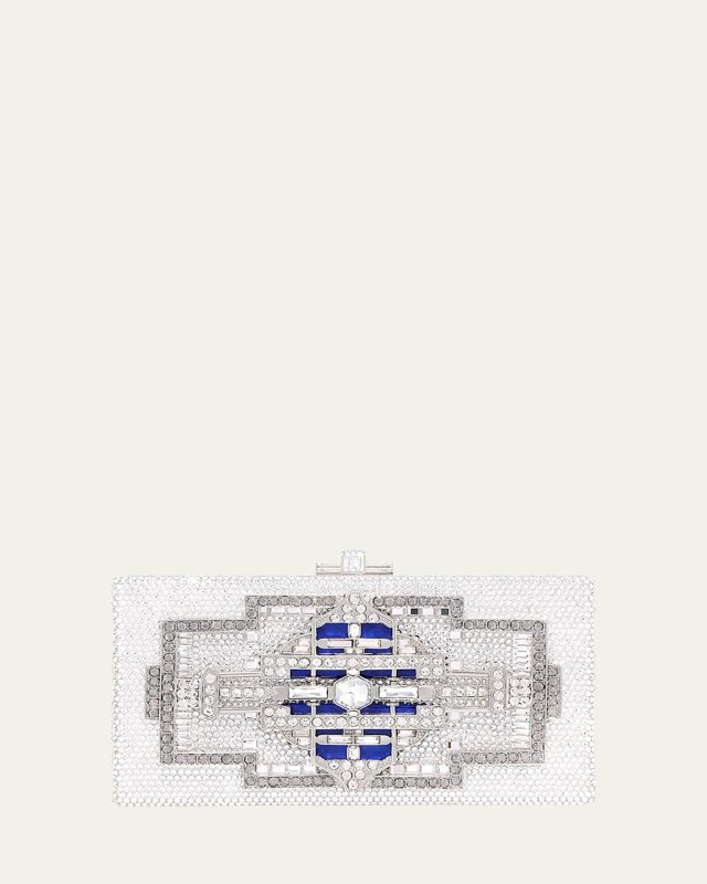 Lillian Sleek Crystal Rectangle Clutch Bag